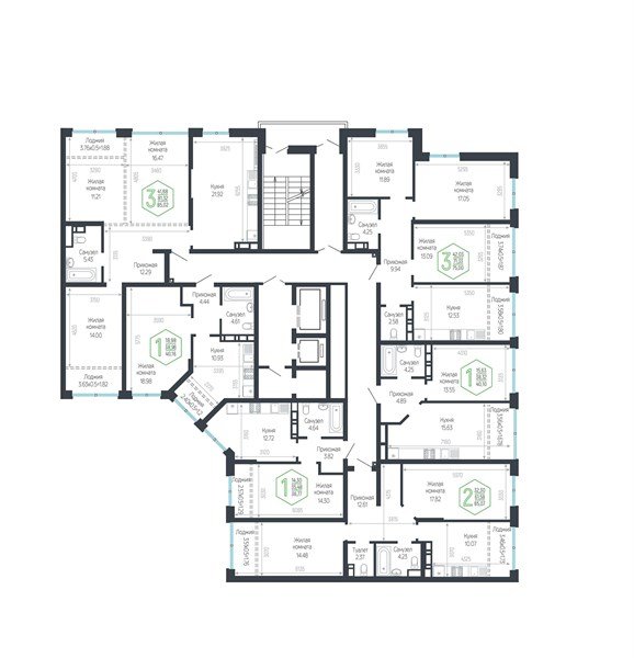 Фото №8: 1-комнатная квартира 36 м² - Краснодар, Центральный внутригородской округ, мкр. Черёмушки