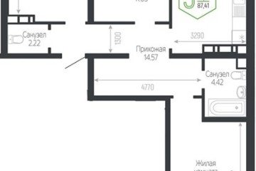 Фото №1: 3-комнатная квартира 87 м² - Краснодар, мкр. Черёмушки, 
