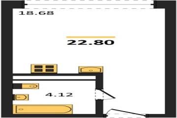 Фото №1: Студия 22 м² - Краснодар, мкр. Черёмушки, 