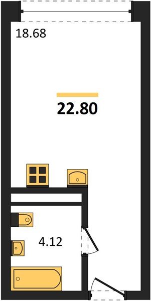 Фото №1: Студия 22 м² - Краснодар, Центральный внутригородской округ, мкр. Черёмушки