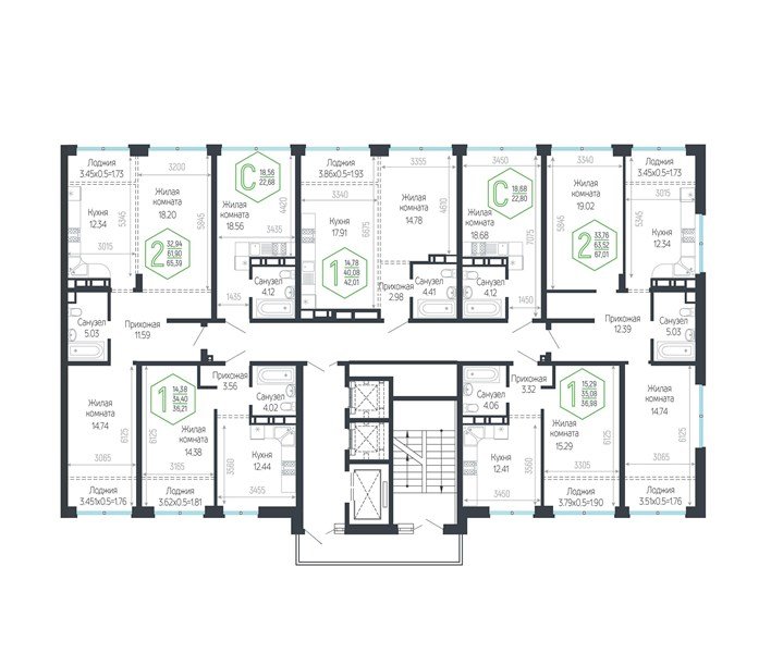 Фото №8: 2-комнатная квартира 65 м² - Краснодар, Центральный внутригородской округ, мкр. Черёмушки