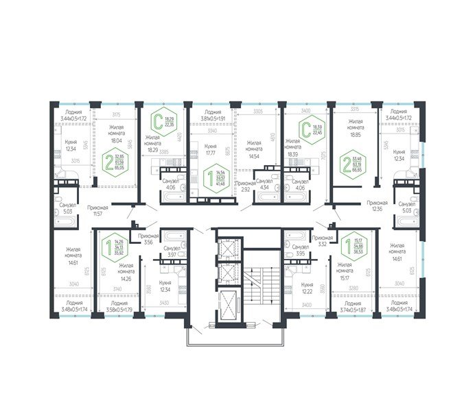 Фото №8: 2-комнатная квартира 65 м² - Краснодар, Центральный внутригородской округ, мкр. Черёмушки
