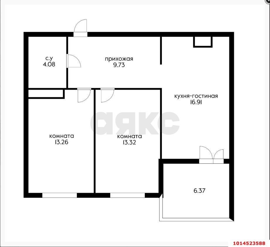 Фото №8: 2-комнатная квартира 57 м² - Краснодар, Прикубанский внутригородской округ, мкр. Любимово, 2