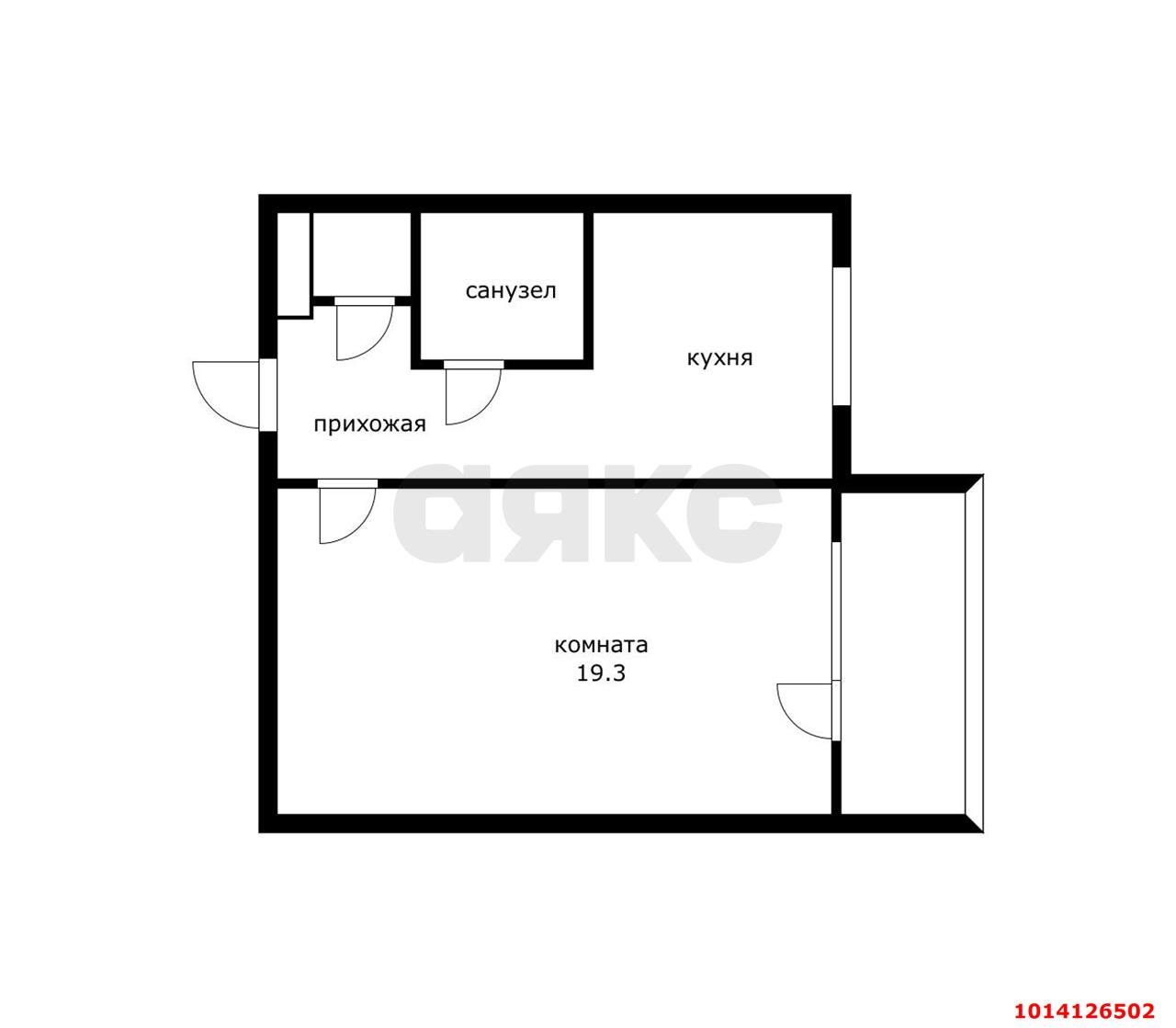 Фото №10: 1-комнатная квартира 32 м² - Краснодар, Карасунский внутригородской округ, мкр. Комсомольский, ул. Тюляева, 6/2