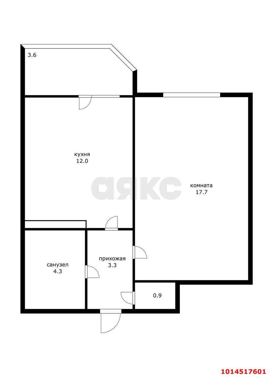 Фото №5: 1-комнатная квартира 45 м² - Краснодар, ЖК Панорама, ул. Восточно-Кругликовская, 22