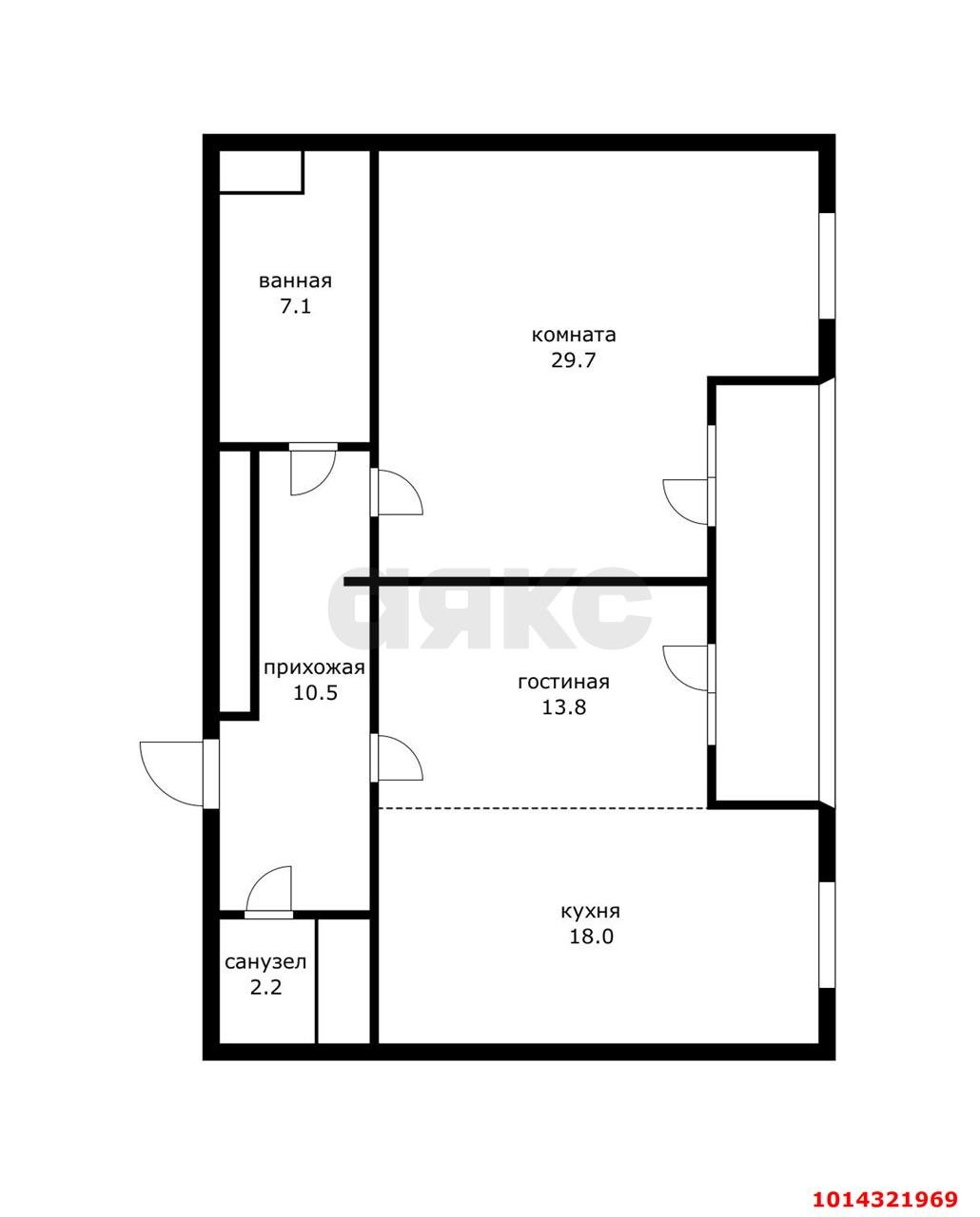 Фото №13: 2-комнатная квартира 89 м² - Краснодар, жилой комплекс Тургенев, ул. Дальняя, 8к2