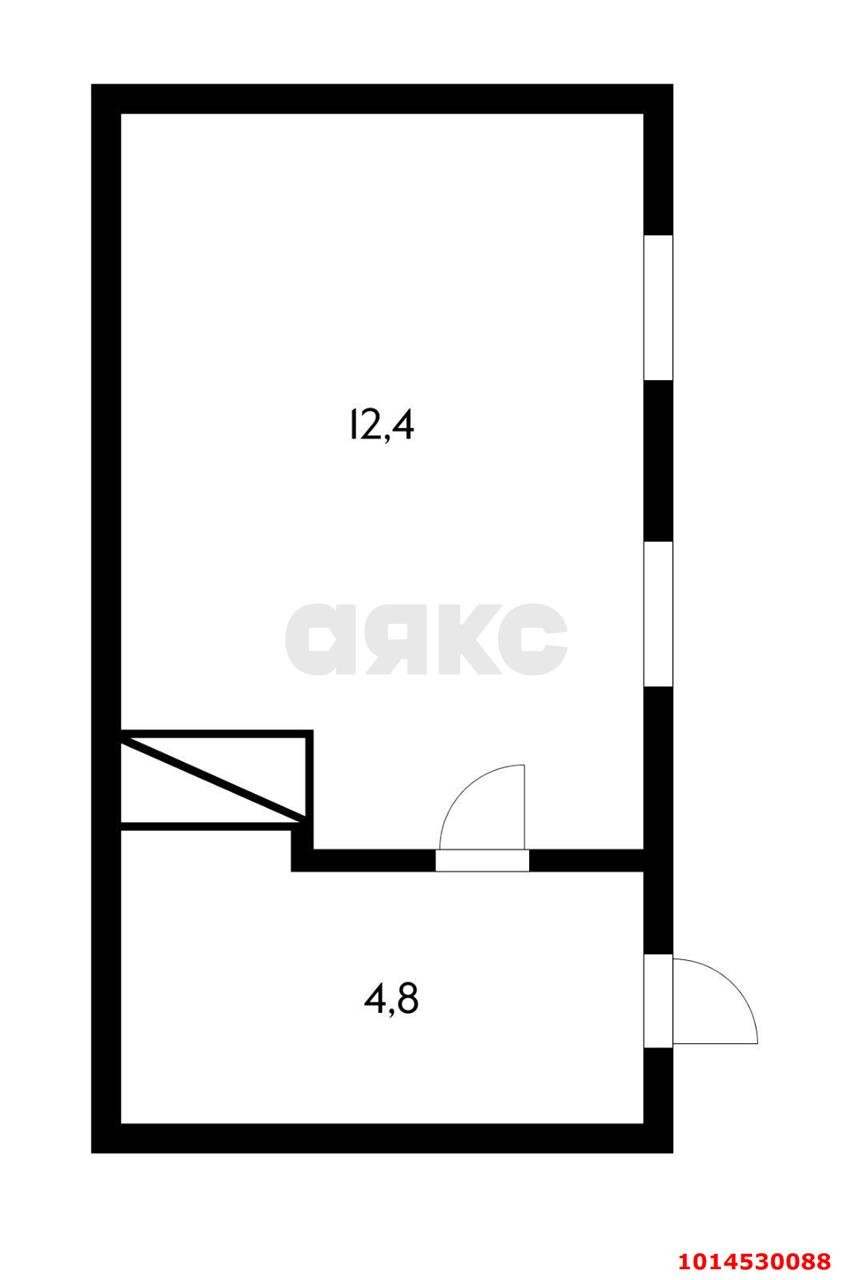 Фото №6: 1-комнатная квартира 17 м² - Краснодар, Центральный, ул. Фрунзе, 88