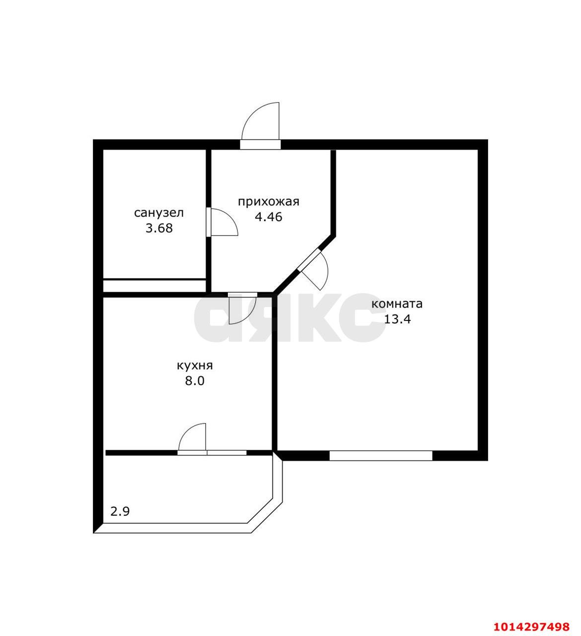 Фото №10: 1-комнатная квартира 29 м² - Краснодар, Губернский, ул. им. Героя Яцкова И.В., 9к3