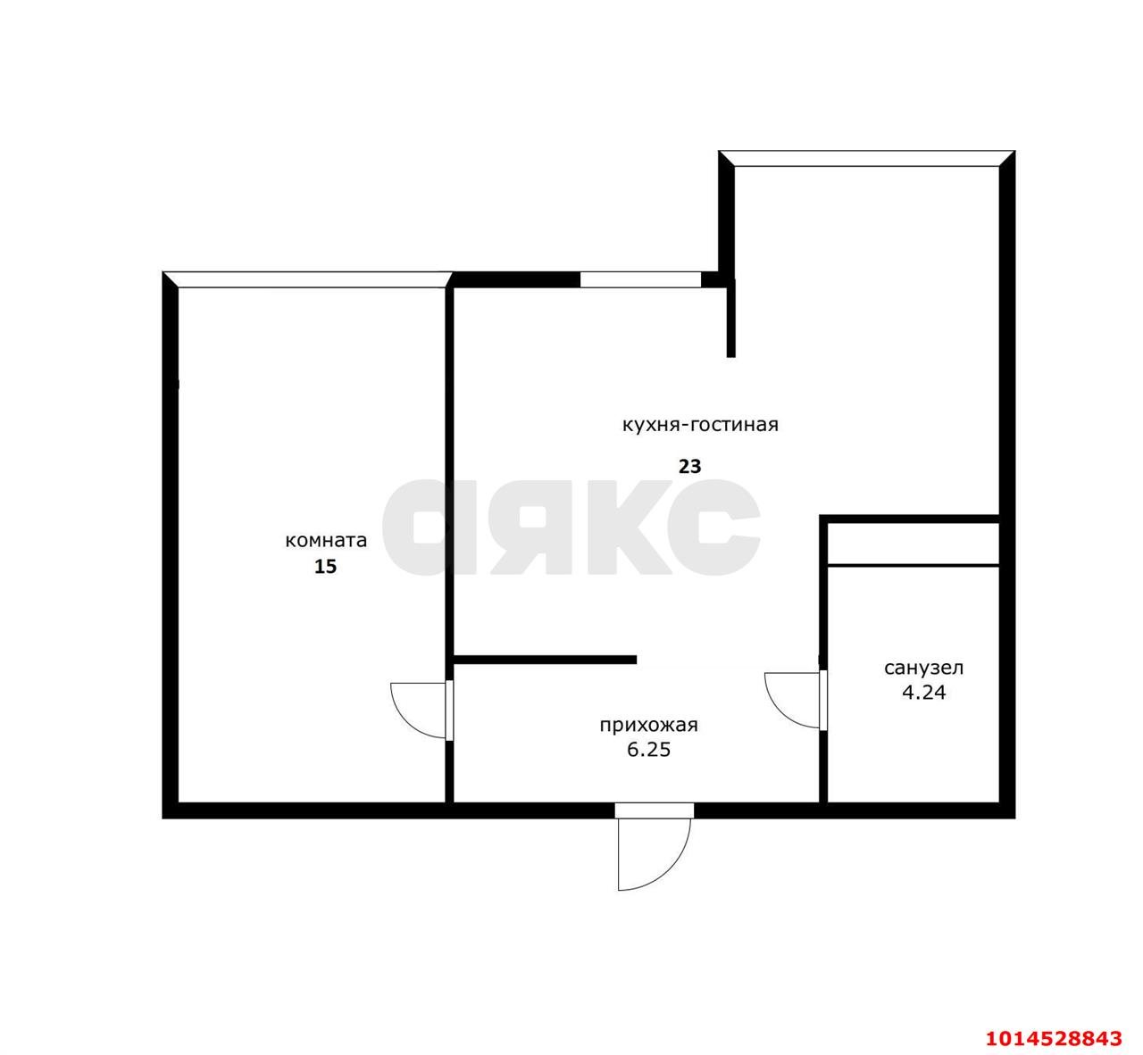 Фото №15: 2-комнатная квартира 48 м² - Краснодар, жилой комплекс Рекорд, ул. Новороссийская, 90/2к1