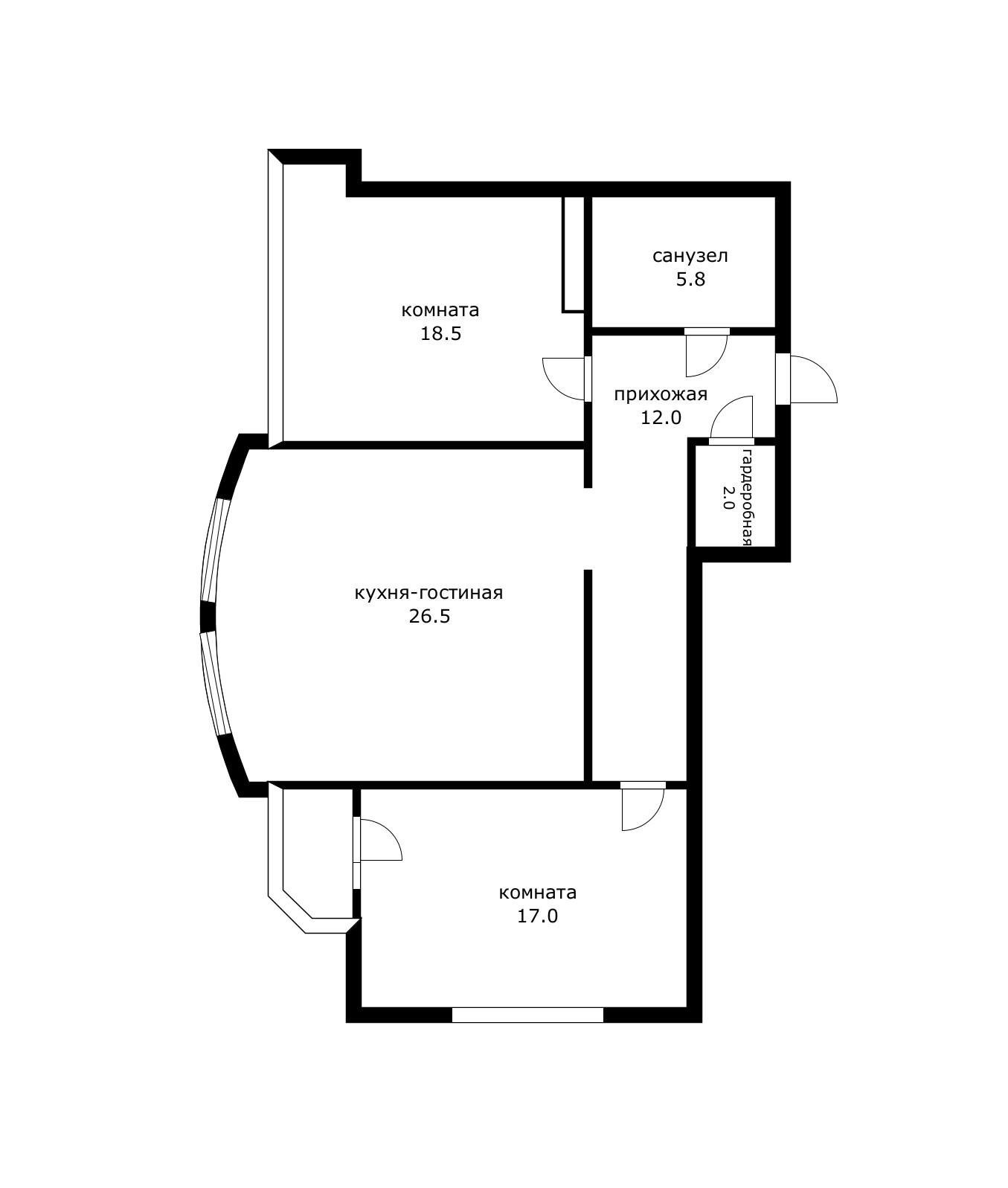 Фото №15: 2-комнатная квартира 81 м² - Краснодар, Прикубанский внутригородской округ, Фестивальный, Солнечный, мкр. жилой комплекс Янтарный 3, пр-кт Константина Образцова, 4к2