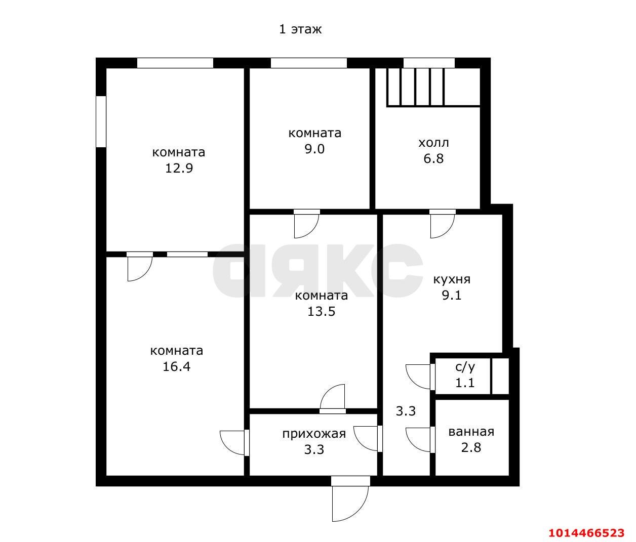 Фото №19: 4-комнатная квартира 109 м² - Краснодар, Краевая Клиническая Больница, ул. Черкасская, 49
