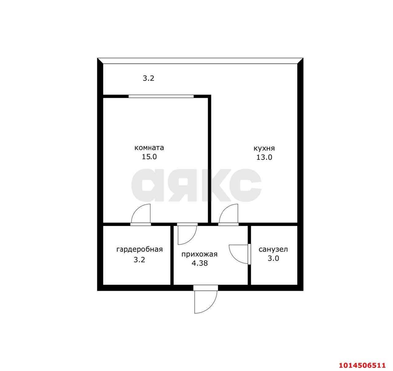 Фото №3: 1-комнатная квартира 40 м² - Краснодар, жилой комплекс Арбатский, ул. Цезаря Куникова, 18к10