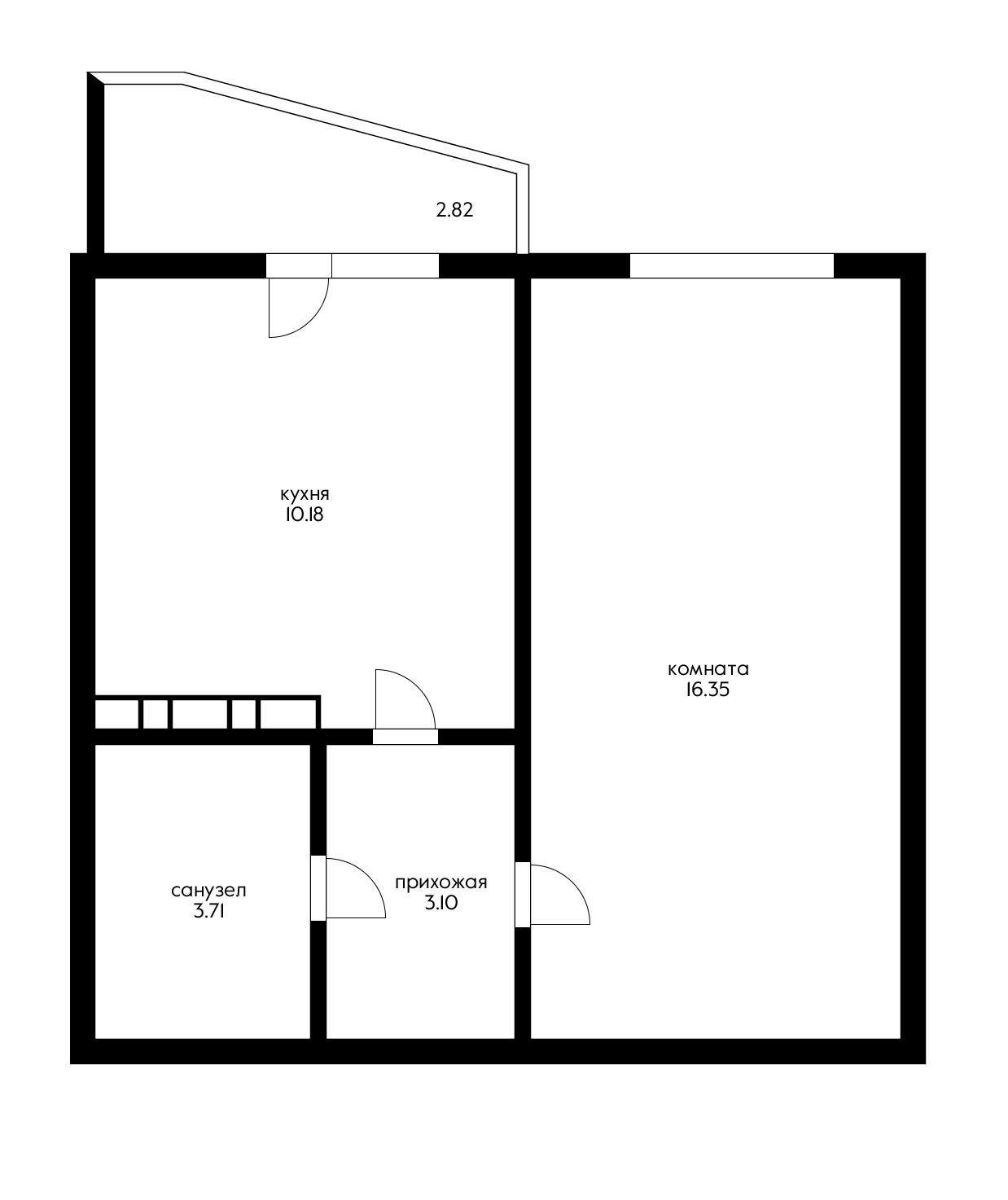 Фото №10: 1-комнатная квартира 35 м² - Яблоновский, мкр. жилой комплекс Дом на Луговой, ул. Луговая, 7/6