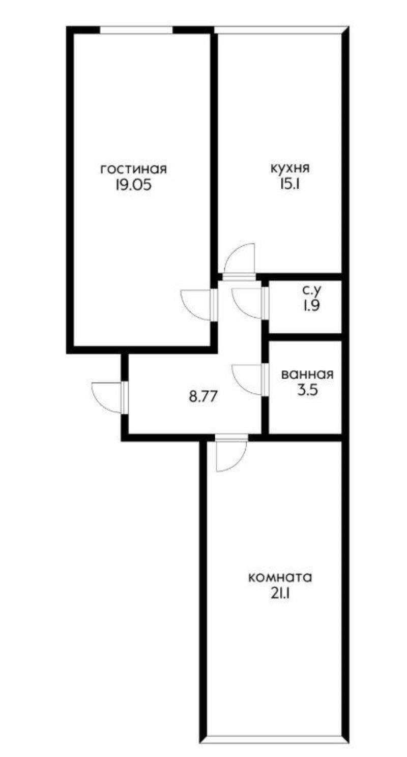 Фото №20: 2-комнатная квартира 58 м² - Краснодар, жилой комплекс Видный, Россинского, мкр. Прикубанский внутригородской округ, ул. Командорская, 3к2
