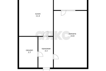 Фото №4: 1-комнатная квартира 33 м² - Новая Адыгея, мкр. жилой комплекс Мега, ул. Бжегокайская, 90/5к1