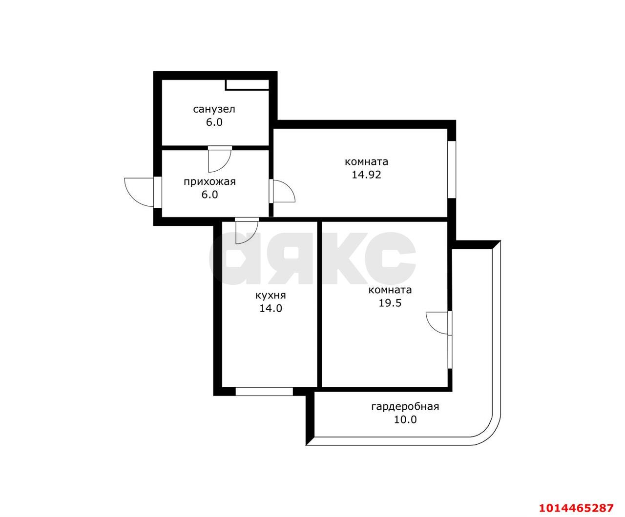 Фото №12: 2-комнатная квартира 65 м² - Краснодар, жилой комплекс Возрождение, ул. имени 40-летия Победы, 103