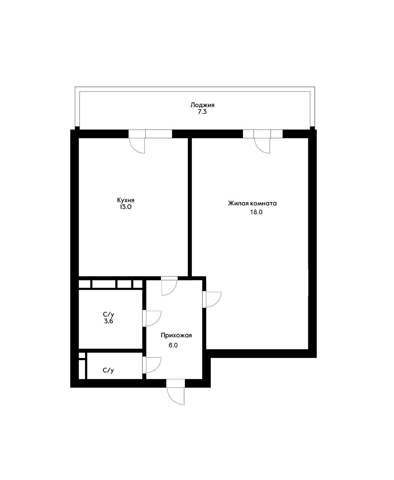 Фото №14: 1-комнатная квартира 51 м² - Краснодар, Центральный внутригородской округ, Дубинка, жилой комплекс Радонеж, мкр. Черёмушки, ул. Вишняковой, 1/23к2