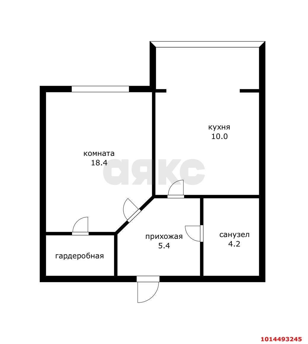 Фото №8: 1-комнатная квартира 40 м² - Краснодар, жилой комплекс Победа-2, ул. Цезаря Куникова, 35