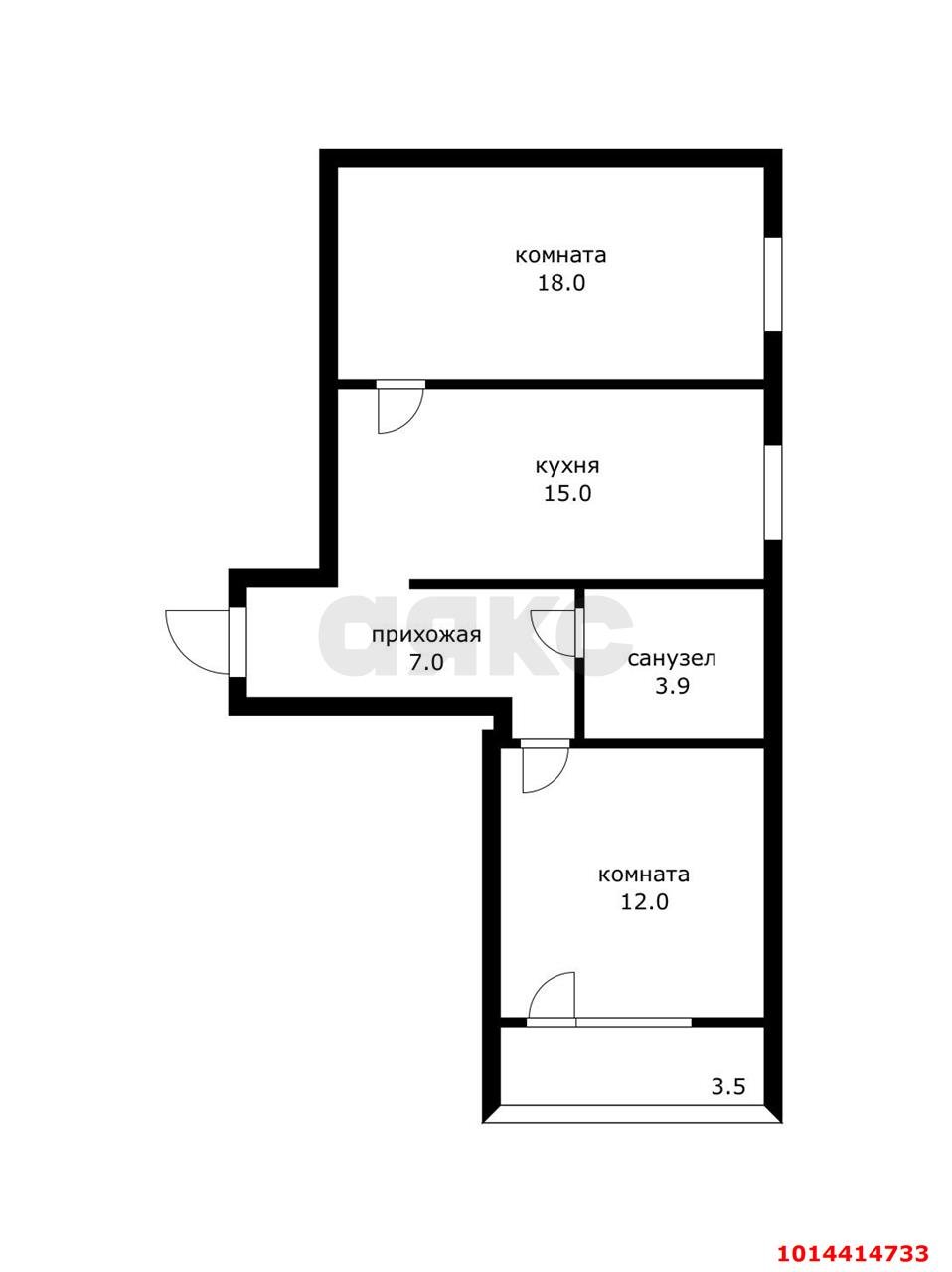 Фото №16: 2-комнатная квартира 59 м² - Краснодар, Прикубанский внутригородской округ, мкр. Музыкальный, ул. имени С.В. Рахманинова, 3