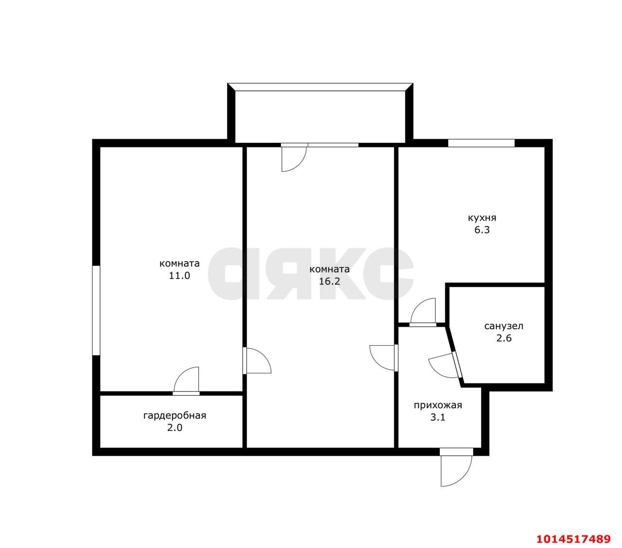 Фото №7: 2-комнатная квартира 44 м² - Краснодар, Черёмушки, ул. Ставропольская, 262