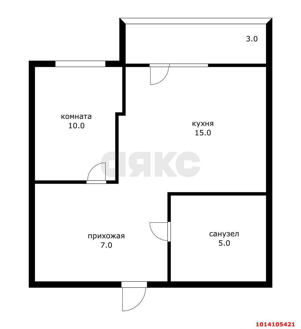 Фото №19: 1-комнатная квартира 40 м² - Краснодар, жилой комплекс Атлант, ул. Адмирала Крузенштерна