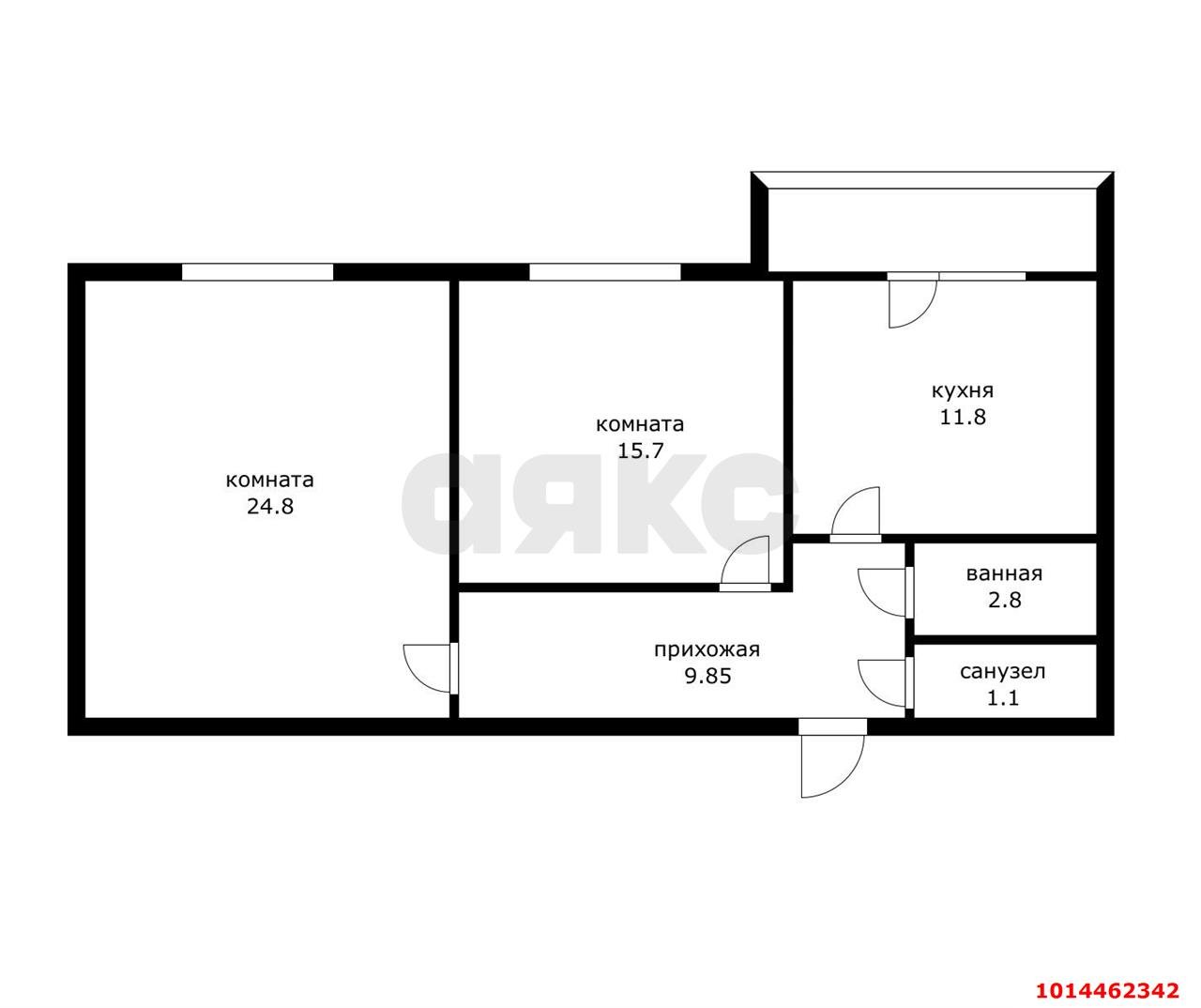 Фото №12: 2-комнатная квартира 70 м² - Краснодар, Почтовый, пр-кт имени писателя Знаменского, 25/1