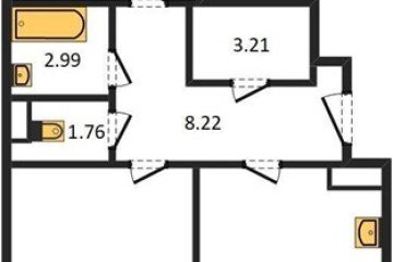 Фото №1: 2-комнатная квартира 69 м² - Краснодар, мкр. 7-й квартал, ул. имени Героя Николая Шевелёва, 17