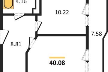 Фото №1: 1-комнатная квартира 40 м² - Краснодар, мкр. 7-й квартал, ул. имени Героя Николая Шевелёва, 17