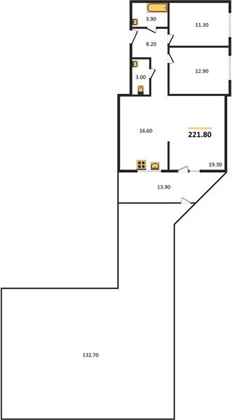 Фото №1: 3-комнатная квартира 221 м² - Краснодар, Прикубанский внутригородской округ, мкр. жилой комплекс Самолёт-3, ул. Константина Гондаря, 97