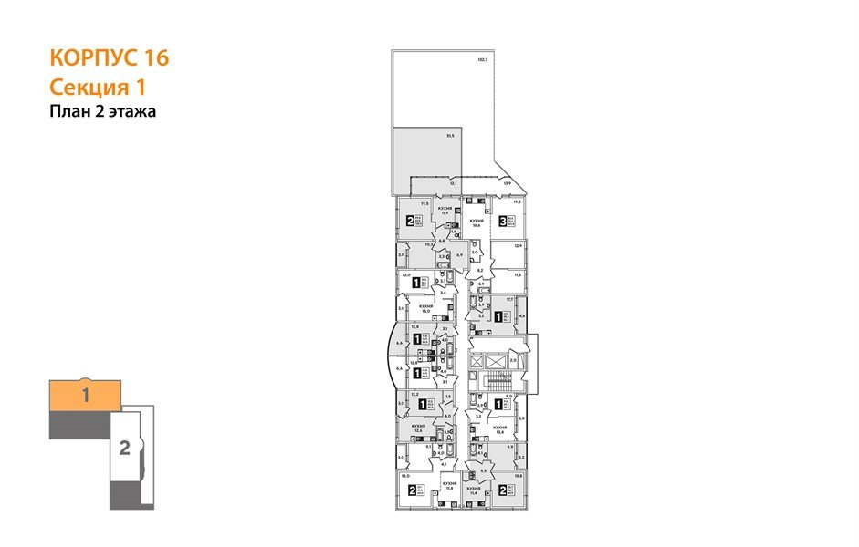 Фото №6: 3-комнатная квартира 221 м² - Краснодар, Прикубанский внутригородской округ, мкр. жилой комплекс Самолёт-3, ул. Ивана Беличенко