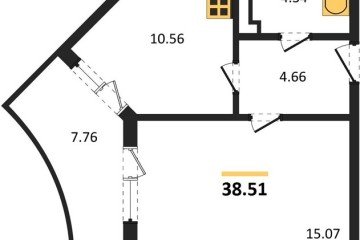 Фото №1: 1-комнатная квартира 38 м² - Краснодар, мкр. Достояние, ул. Григория Булгакова, 13к1