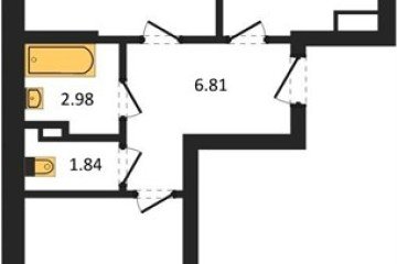 Фото №1: 2-комнатная квартира 57 м² - Краснодар, мкр. Достояние, ул. Григория Булгакова, 13к1