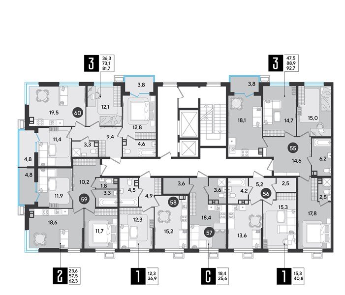 Фото №9: 1-комнатная квартира 40 м² - Краснодар, Прикубанский внутригородской округ, мкр. Парк Победы