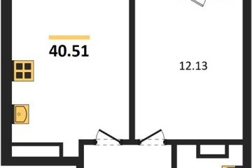 Фото №1: 1-комнатная квартира 40 м² - Кропоткин, мкр. ЖК Суворов, 