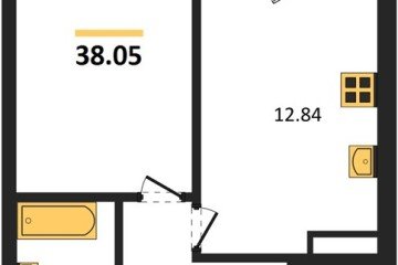 Фото №1: 1-комнатная квартира 38 м² - Кропоткин, мкр. ЖК Суворов, 