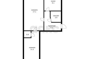 Фото №5: 2-комнатная квартира 42 м² - Краснодар, мкр. Центральный, ул. Речная, 4