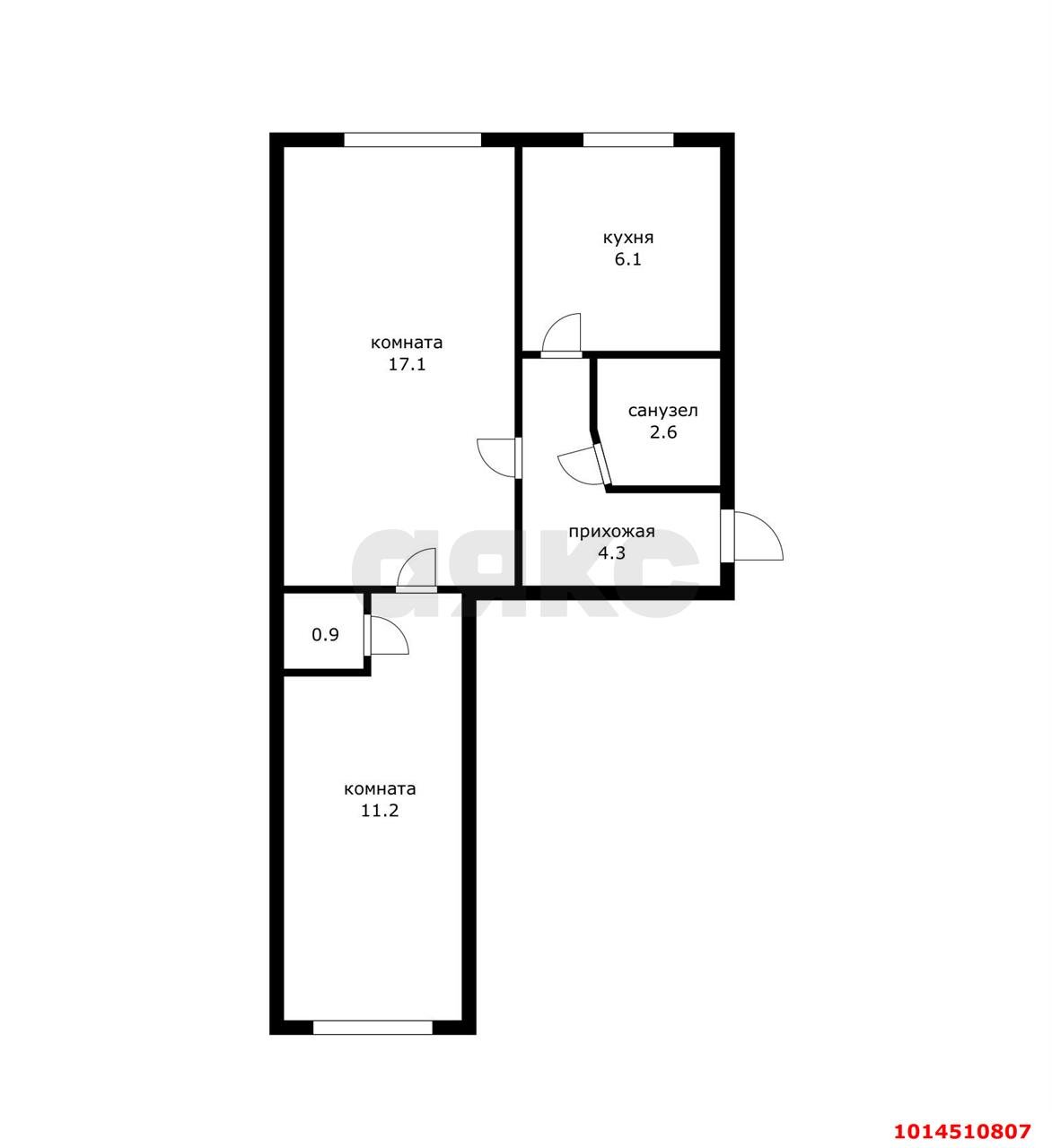 Фото №8: 2-комнатная квартира 42 м² - Краснодар, Центральный, ул. Речная, 4