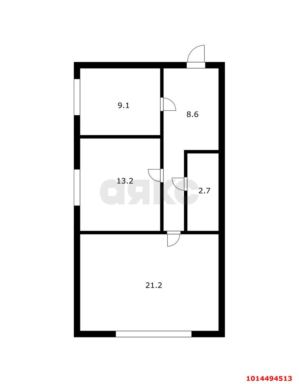 Фото №11: 2-комнатная квартира 55 м² - Краснодар, Дубинка, пер. Угольный, 11