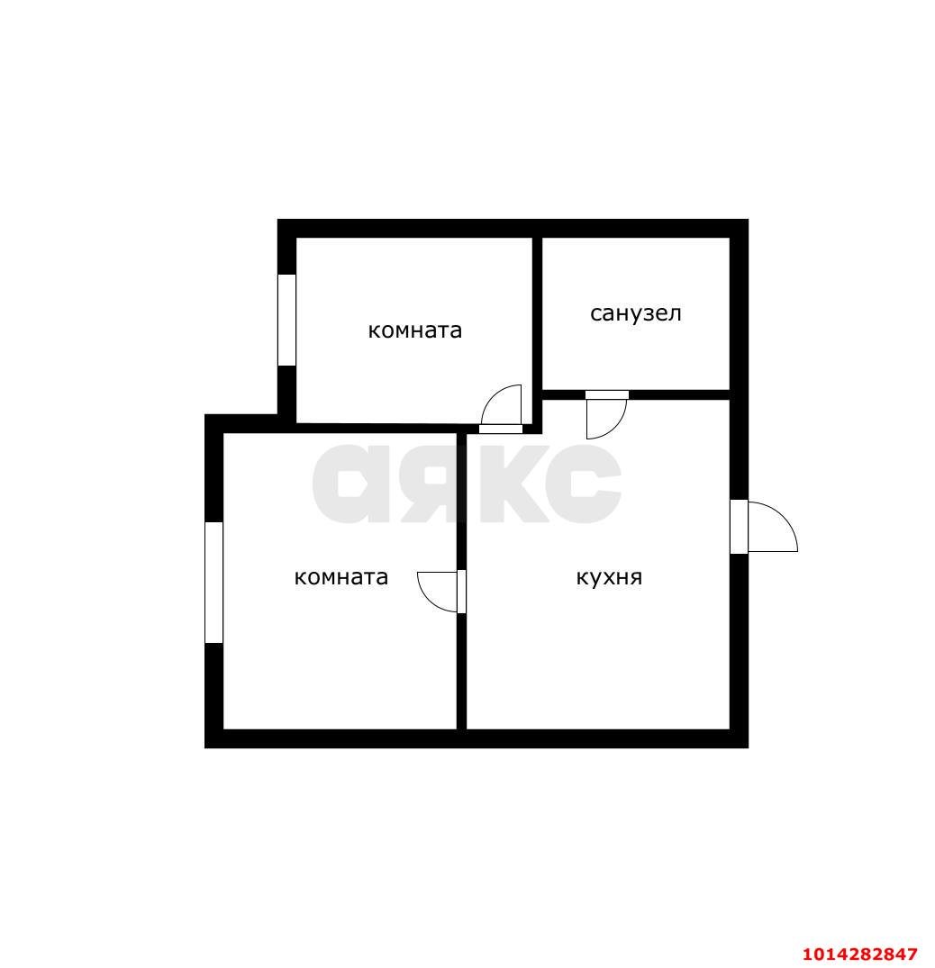 Фото №7: 2-комнатная квартира 38 м² - Знаменский, жилой комплекс Первомайский, мкр. Карасунский внутригородской округ, ул. Первомайская, 36/1