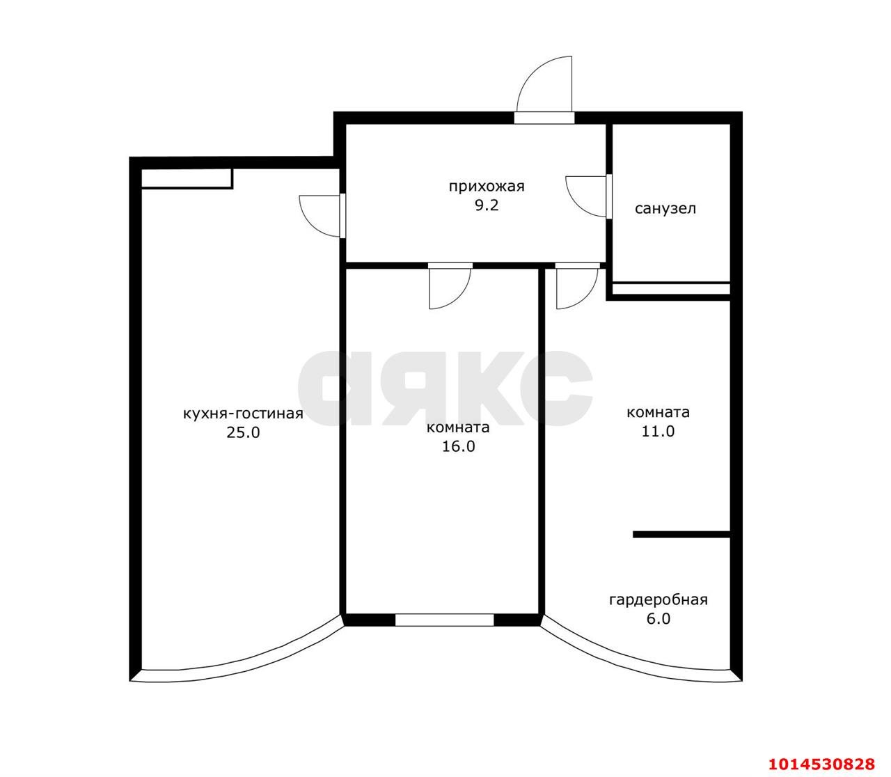 Фото №2: 2-комнатная квартира 58 м² - Краснодар, ЖК Хорошая Погода, ул. Кирилла Россинского, 3/2