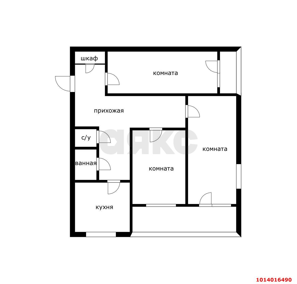 Фото №15: 3-комнатная квартира 75 м² - Краснодар, Комсомольский, ул. Симферопольская, 4/1