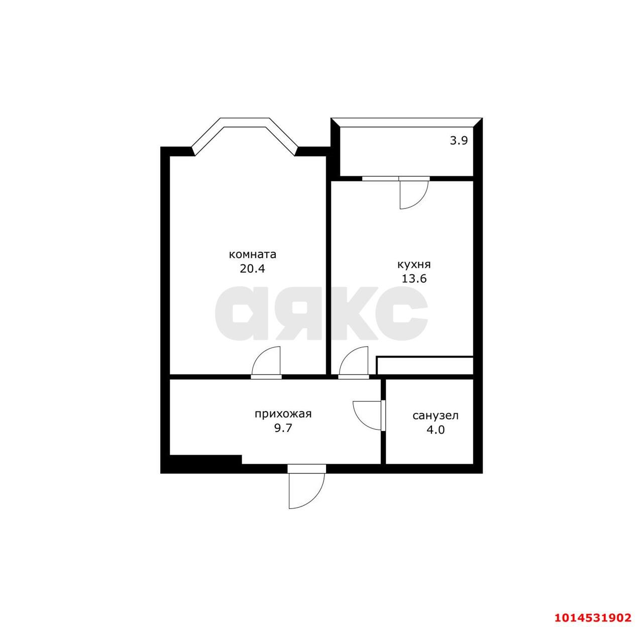 Фото №19: 1-комнатная квартира 50 м² - Краснодар, Кожзавод, ул. Минская, 122/11