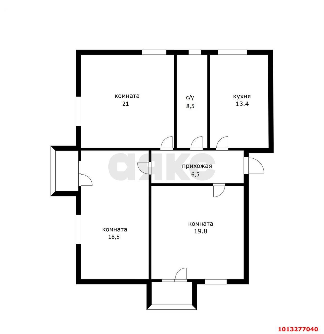 Фото №9: 3-комнатная квартира 82 м² - Краснодар, Центральный, ул. Гоголя, 32