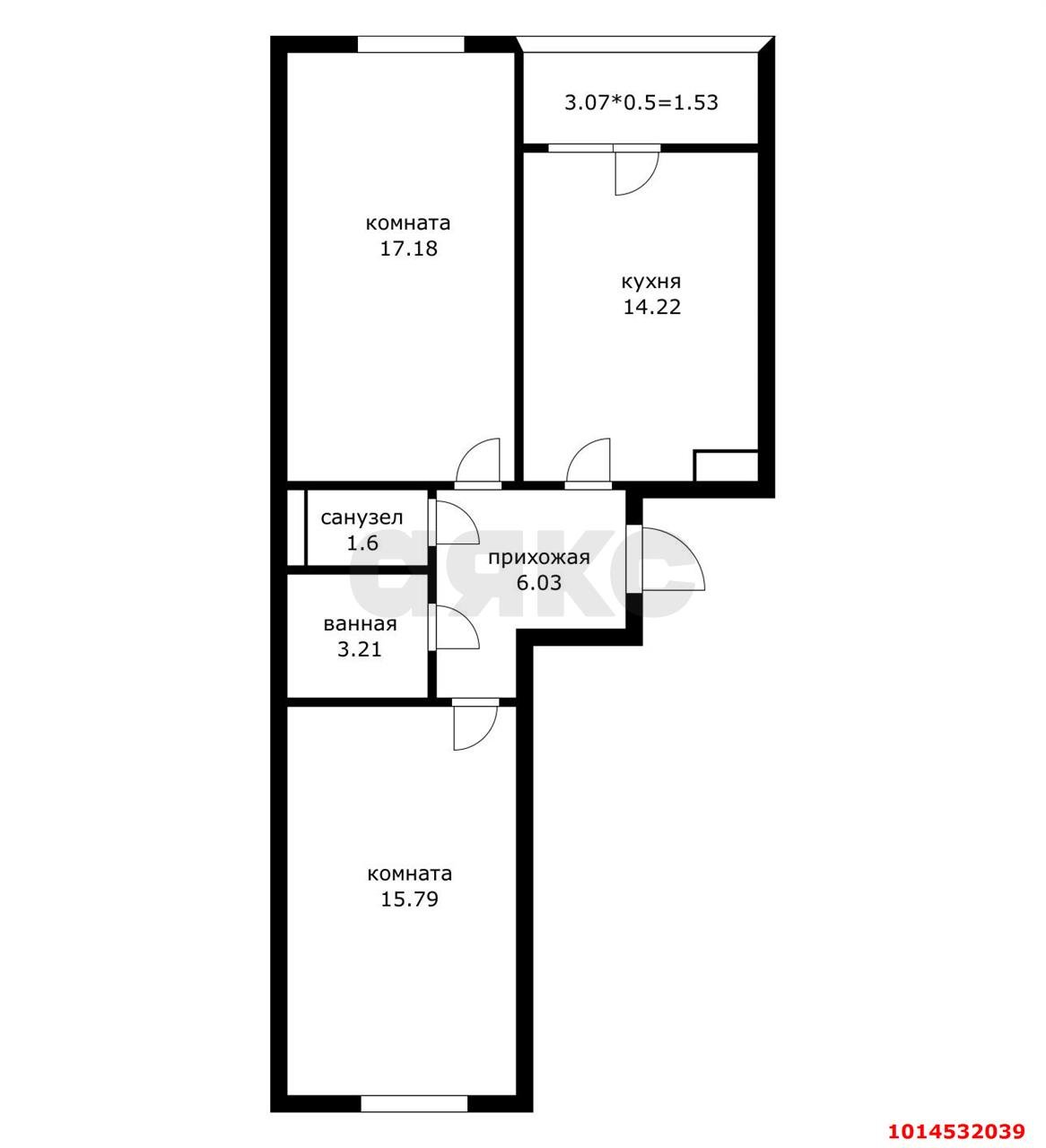 Фото №5: 2-комнатная квартира 59 м² - Краснодар, жилой комплекс Архитектор, ул. Наставников, 12