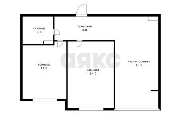 Фото №1: 2-комнатная квартира 55 м² - Краснодар, мкр. ЖК Смородина, ул. имени Владимира Жириновского, 1к2