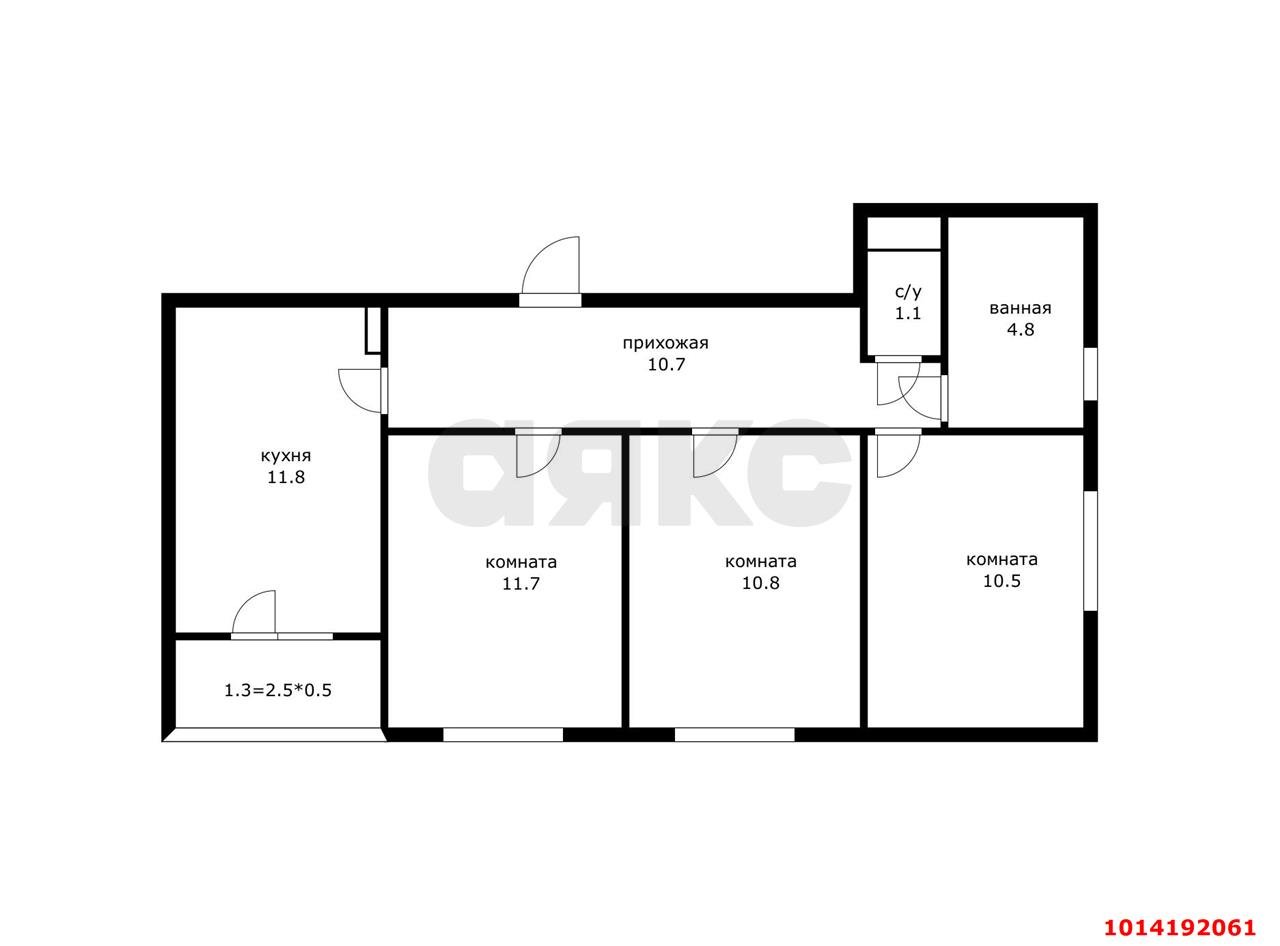 Фото №12: 3-комнатная квартира 62 м² - Берёзовый, жилой комплекс Прогресс, ул. имени Туполева А.Н., 2