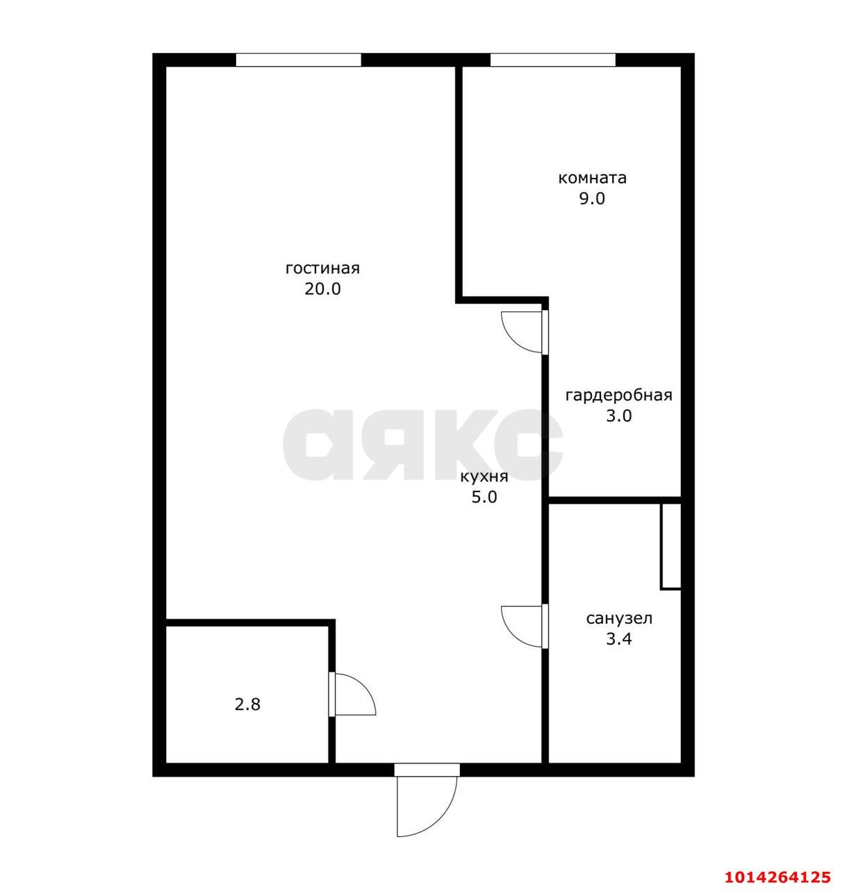 Фото №15: 1-комнатная квартира 41 м² - Краснодар, Центральный внутригородской округ, Центральный, мкр. ЖК Большой, ул. Красная, 176лит5/4