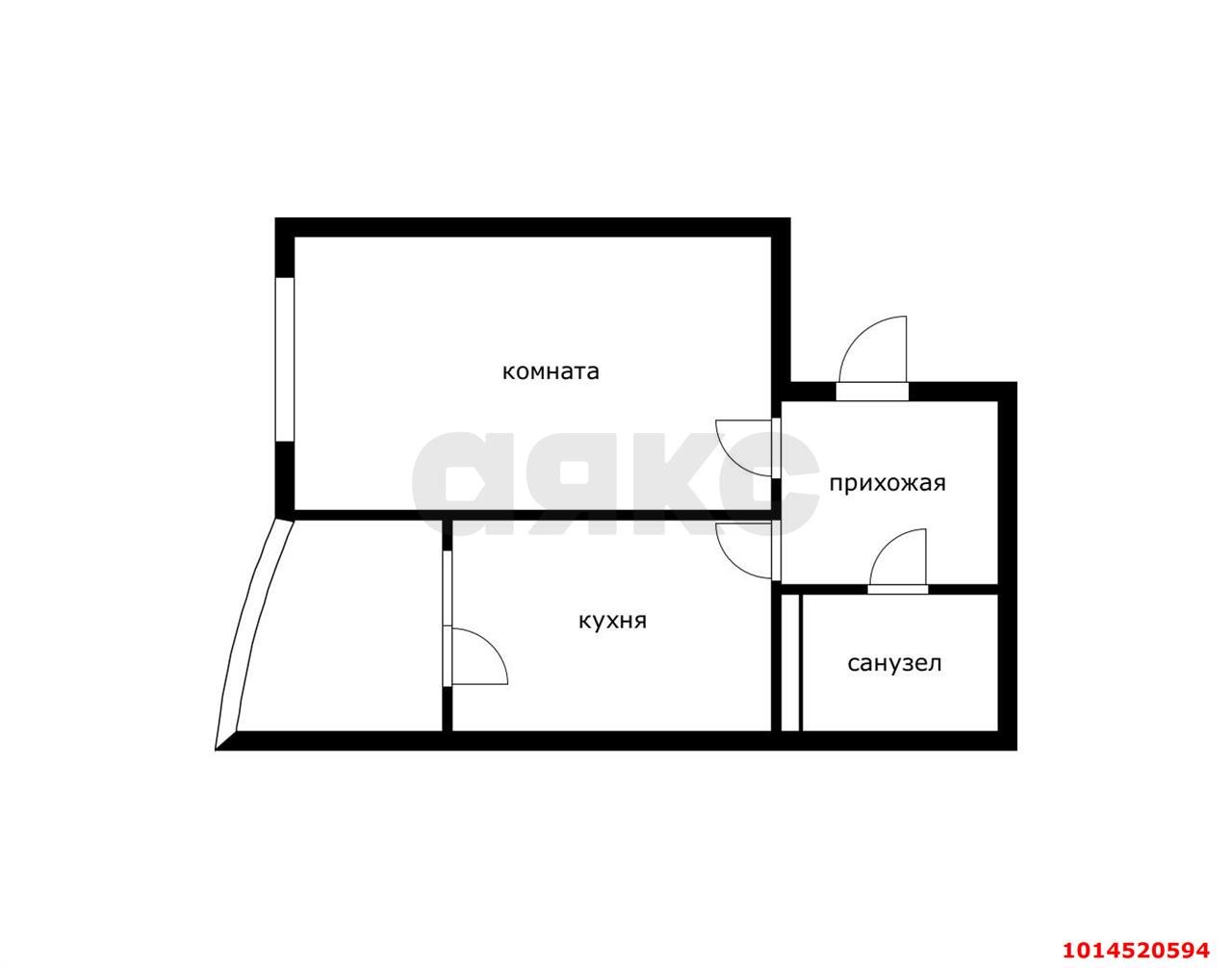 Фото №20: 1-комнатная квартира 45 м² - Краснодар, Достояние, ул. Григория Булгакова, 19