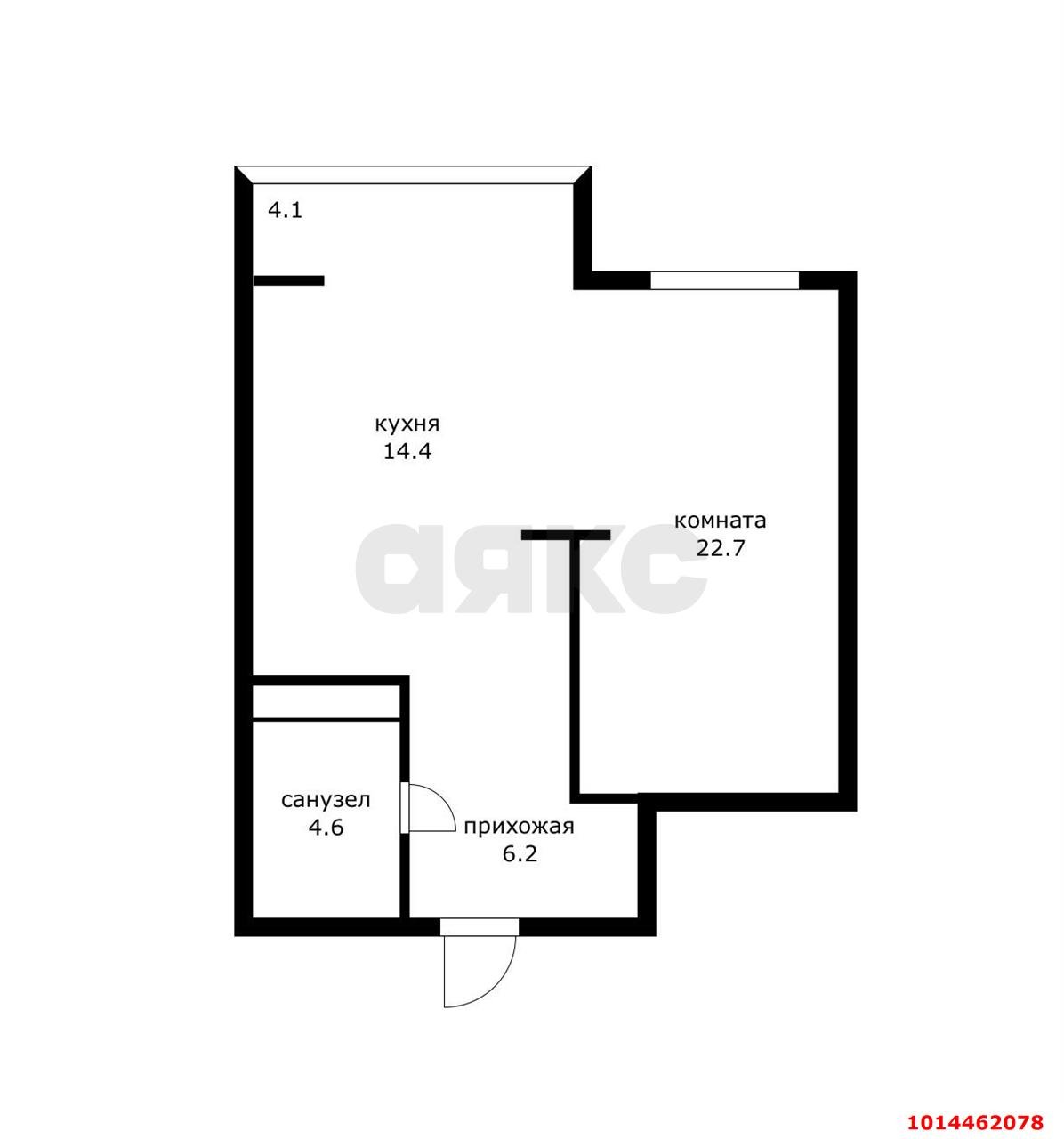 Фото №14: 1-комнатная квартира 41 м² - Краснодар, ЖК На Высоте, жилой комплекс На высоте, Прикубанский внутригородской округ, мкр. Фестивальный, ул. Каляева, 263/4