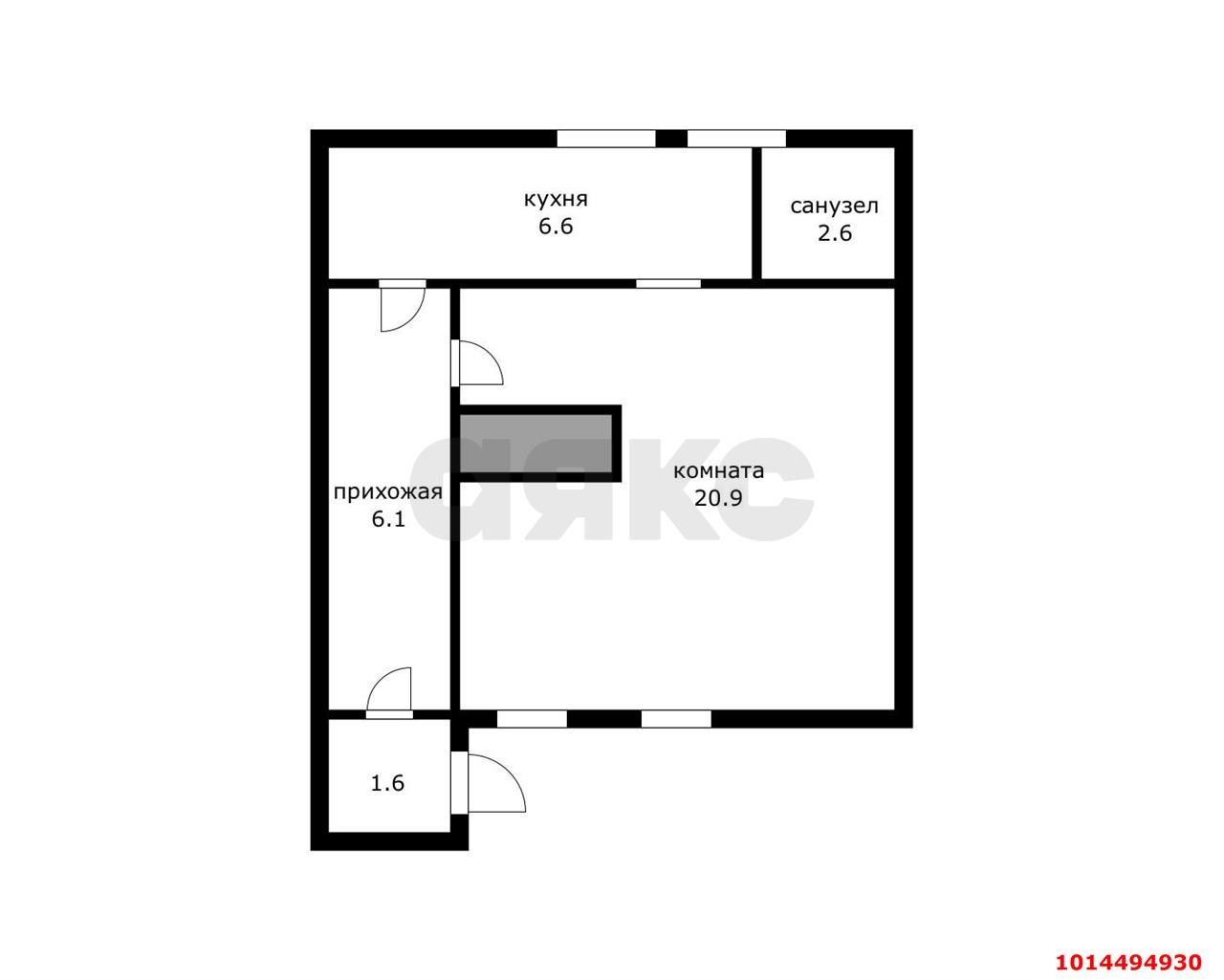 Фото №7: 1-комнатная квартира 37 м² - Краснодар, Западный внутригородской округ, ул. Орджоникидзе, 1